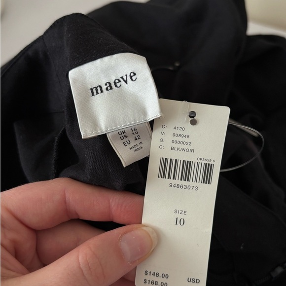 Anthropologie Black Mini Dress with Silver Accents - Picture 5 of 5